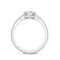 thumbnail image 2 of Rosec Jewels Certified Moissanite Cushion Cut Engagement Ring - 8 mm - 3 Ct Moissanite Ring - D-VS1 Quality Certified, 925 Sterling Silver, US 4.00, 2 of 8