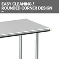 thumbnail image 4 of JINSEED Stainless Steel Work Table, 48 x 24 inch Commercial Food Prep Worktable, Heavy Duty Work Table for Kitchen, Restaurant, Hotelh, 4 of 8