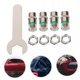 thumbnail image 5 of OULII 1Jgo Tapones Para Válvulas De Aire De Neumáticos Automotrices Color Plata Con Material Resistente Y, 5 of 8