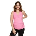 thumbnail image 1 of Paisley Sky Maternity Snap Henley Tank, 1 of 6