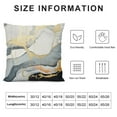 thumbnail image 6 of Heduofu  Grey Marble Throw Pillow Covers for Couch Sofa Bed,Modern Marble Aesthetic Set of 2 B Decorative Pillows Cushion Covers,Watercolor Artwork Design Pillow Inserts Not Included, 18x18inch  White, 6 of 6