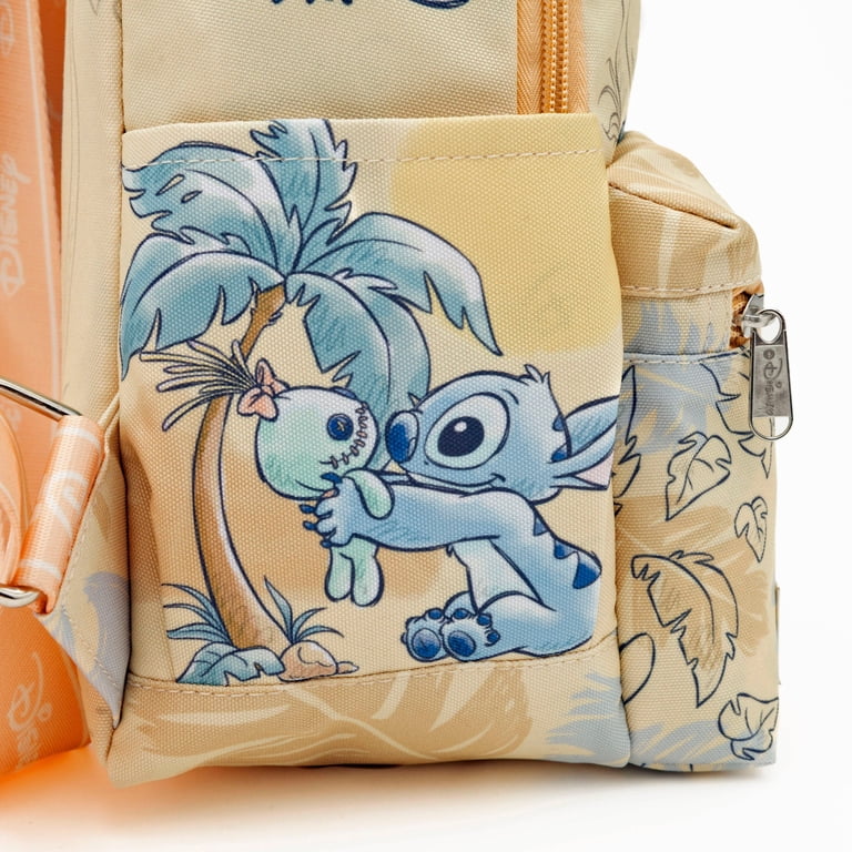 Stitch Mini Backpack – 13” Disney Nylon Bag with Angel & Scrump, Lilo and Stitch Disney Lilo and Stitch - Stitch and Scrump 13-inch Nylon  main image 2