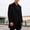 Black, variant on Mens Wool Coat Regular Mid Notch Lapel Two Button Outer Coat, Relaxed Silhouette Side Pockets for Business Events Date Nights Black S