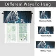 thumbnail image 6 of Tiger Rod Pocket Thermal Insulated Curtain Valance Wildlife Animal Tiger Mom and Son Blue Starry Sky Window Treatment Valance Curtains for Bathroom 54 by 18 in, 1 Panel, 6 of 6