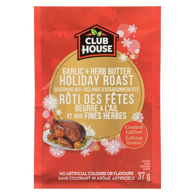 Club House, Garlic & Herb Butter Holiday Roast Seasoning Mix
