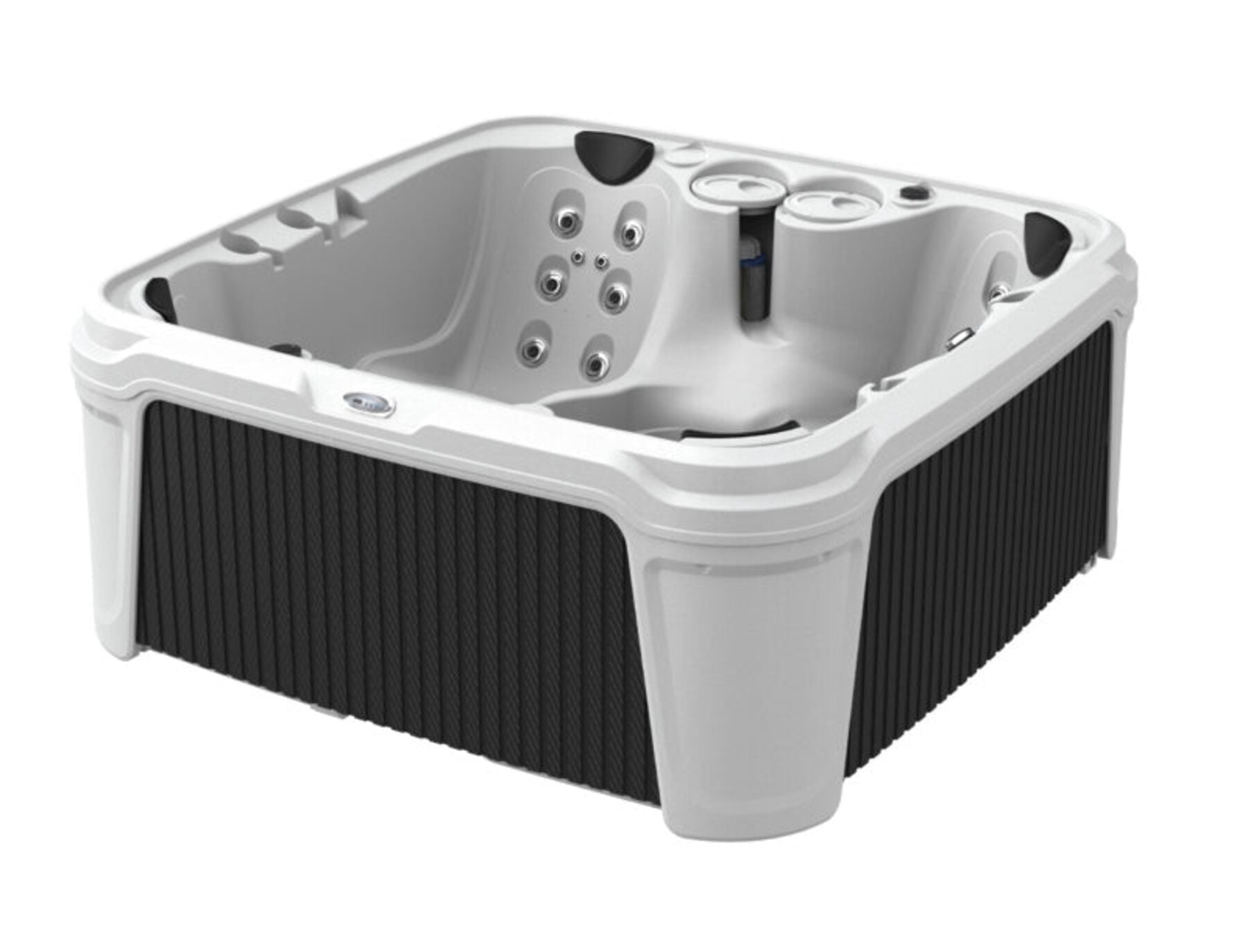 DayDream 3500L 6-Person 35-Jet Hot Tub - Portable Spa w/Ozone, Jacuzzi Pump, Exterior LED & Waterfall & Built-In Cooler