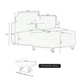 thumbnail image 3 of Barrel Chair, Modern Corduroy Upholstered Accent Barrel Chair with Storage Ottoman and Tray, Comfy Round Single Leisure Sofa Chair with 3 Pillows for Living Room Bedroom Office, Gray, 3 of 7