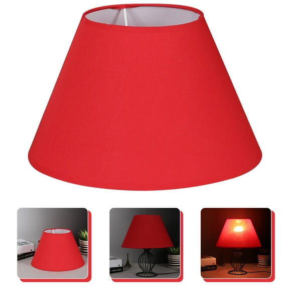 WHAMVOX  Drum Lampshade Indoor Light Cover Lampshades Covers Baby Red