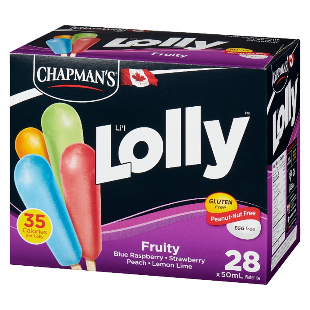 Chapman's Low Calorie Fruity Li'l Lolly in a Box 28 x 50 ml