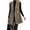 Camel Color, variant on Womens Long Vest Sleeveless Lapel Double Breasted Fall Winter Coats Jackets Black L