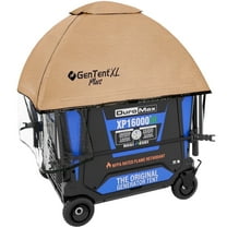 GenTent XL Inverter Kit - Generator Tent Running Cover - NFPA Rated Waterproof Vinyl (Plus, Tan)