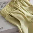 thumbnail image 1 of Pantalons d'Été Fins pour Femmes Design à Cordon Simple Adorable Tout-Aller Confortable Pantalon Décontracté Léger Doux Uni Mode Douce, 1 of 5