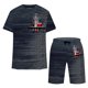 thumbnail image 3 of Mens Pantalones Casuales Cuello Redondo Impresión de Manga Corta Blusa Y Pantalones Cortos Traje, Pantalones de Traje para Hombres, 3 of 5