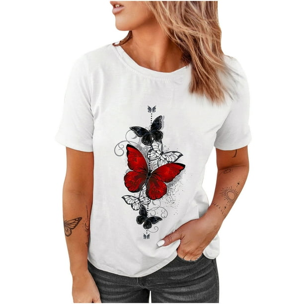 Mariposa Estampados Para Blusas De Mujer Camisa Con Mariposa