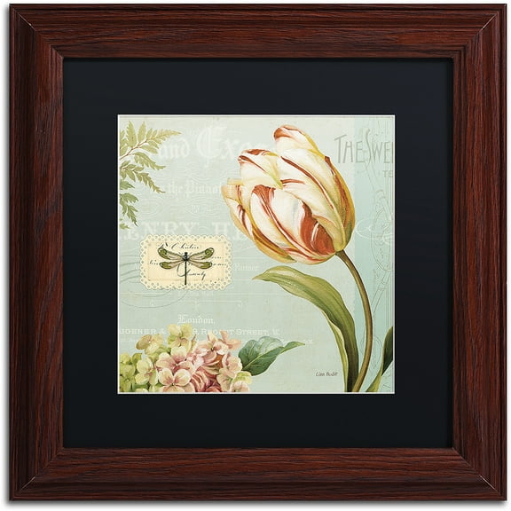 Trademark Fine Art "Mothers Treasure II" Canvas Art by Lisa Audit, Black Matte, Wood Frame