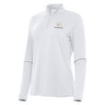 thumbnail image 2 of Women's-Antigua  White Austin Dillon Reprocess Quarter-Zip Pullover Top, 2 of 3