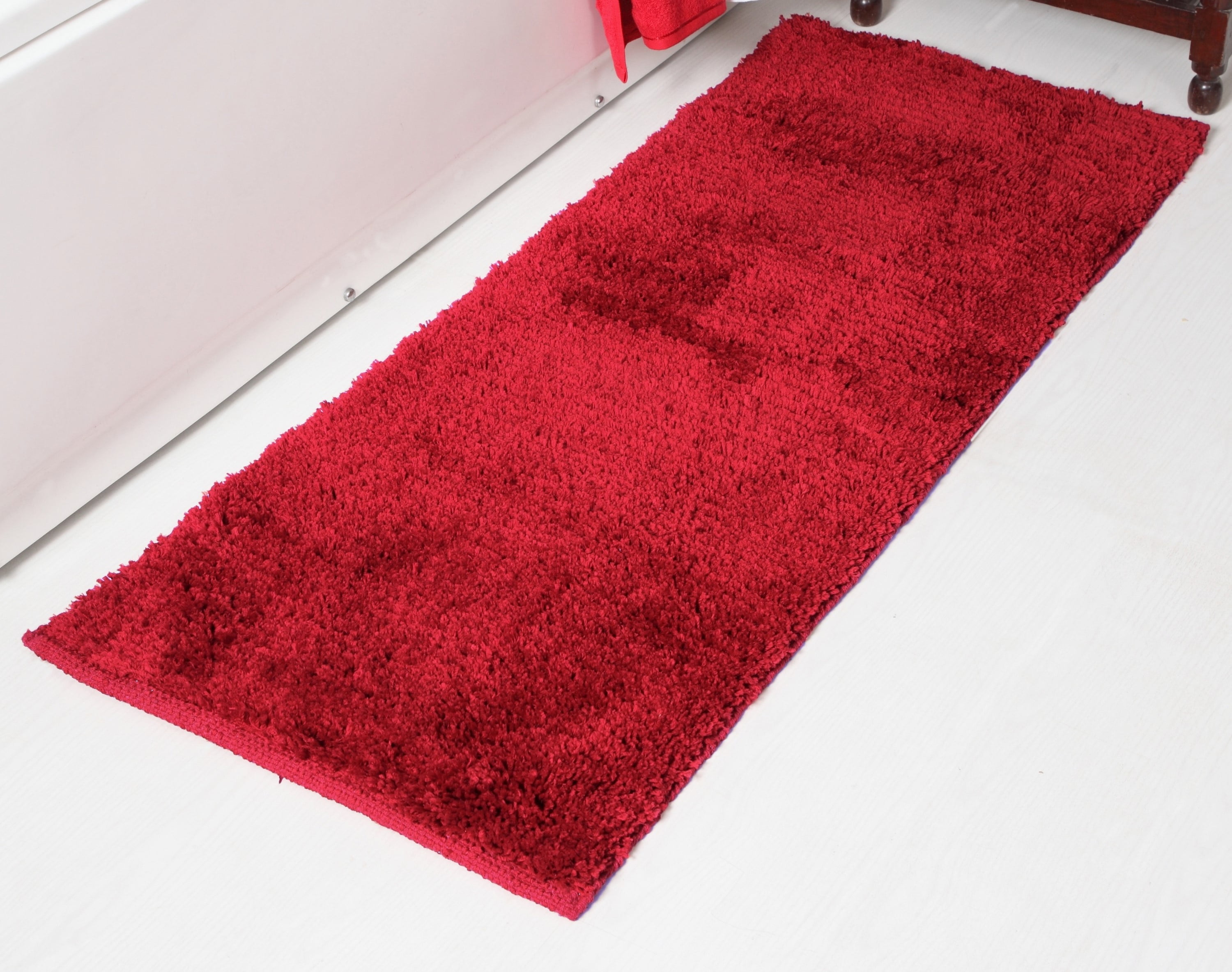 red bath rugs