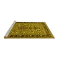 thumbnail image 2 of Ahgly Company Machine Washable Indoor Round Persian Yellow Traditional Area Rugs, 7' Round, 2 of 4