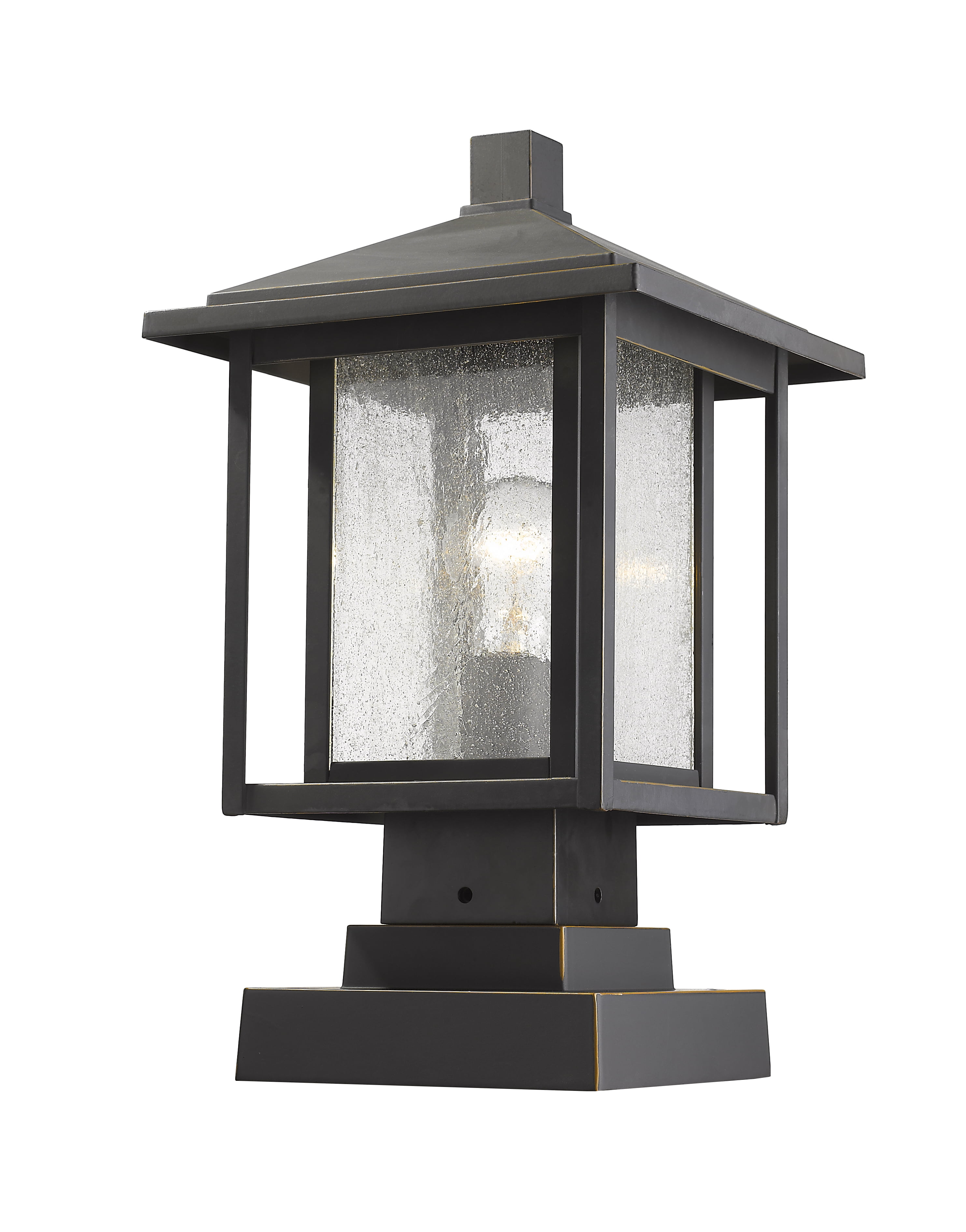 1 Light Outdoor Pier Mounted Fixture 554phms Sqpm Orb