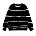 thumbnail image 4 of TFEOQRY Toddler Girls Fashion Blouse Crewneck Wave print Sweatshirt Long Sleeve Pullover Tops, 4 of 5