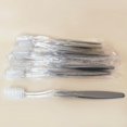 thumbnail image 5 of 50 Pcs Manual Toothbrushes Bulk, Disposable Toothbrushes Individually Wrapped for Travel, Homeless, Bnb (Grey), 5 of 5
