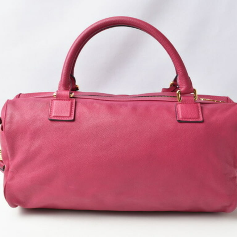 Mini Two Tone Boston Bag pink