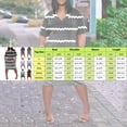 thumbnail image 3 of Womens Dresses Fashionable Printed V Neck Comfortable Short Sleeved Knee Length with Pockets Spring Dress Silver XXXXL, 3 of 4