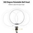 thumbnail image 4 of 10 Inch LED Ring Light Photography Lamp Set Bi-color 3000-6000K Stepless Dimmable with Tripod Phone Holders Remote Shutter for Live Stream Selfie Makeup, 4 of 7