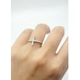 thumbnail image 2 of Sideways Eternity Cross Ring CZ 925 Sterling Silver Size 12, 2 of 4
