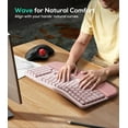 thumbnail image 2 of Wireless Ergonomic Keyboard with Cushioned Palm Rest, 2.4GHz Ergo Cordless USB Computer Keyboard, Comfortable Natural Typing, 2 of 5