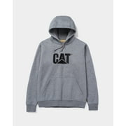 Caterpillar Men's Trademark Hoodies with Embroidered CAT Front Logo, S3 Cord Management System and Pouch Pocket, Dark Heather Grey, 4X Large