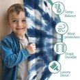 thumbnail image 3 of Blackout Kids Curtains,Blue White Tie Dye Mandala Pattern Childrens Insulated Curtains Set Of 2,Bedroom Essentials,Toddler Room Decor 52"x63", 3 of 5