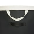 Mainstays Durable Fabric Laundry Hamper, Black and Ivory