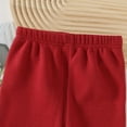 thumbnail image 6 of MeetoTime Toddler Baby Clothes Solid Color Elastic Waist Leggings Girls Fall Winter Thick Warm Fleece Skinny Pants 12 Months-4 Years, 6 of 7