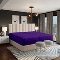 thumbnail image 2 of Egylin 800 TC 100% Egyptian Cotton 5 Pieces Split Sheets Sets for Adjustable beds Sheet Fits Upto 15" Deep Pocket , 1 Flat Sheet 2 Fitted Sheet and 2 Pillowcase ( Purple , California King ), 2 of 5