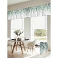 thumbnail image 6 of 2 Panels Sage Green Eucalyptus Leaves Valance for Windows, Spring Summer Botanical Rustic Light Filtering Kitchen Curtains, Rod Pocket Window Treatment Curtain Valances for Living Room, 54"x18", 6 of 9