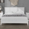 thumbnail image 2 of Modern Solid Wood Platform Bed White Queen Yes, 2 of 4