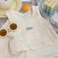 thumbnail image 5 of KPOPLK Toddler Girl Clothes 2 Piece Summer Teen Girls Sleeveless Top Dress and Leggings Shorts Set Kids Summer Outfits(18-24 Months,White), 5 of 8