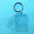 thumbnail image 6 of Raindrops 20PCS Acrylic Keychain Decorations Creative Blank Key Ring Pendant Transparent Plastic Key Chain Crafts for Bag Backpack, 6 of 8