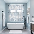 thumbnail image 3 of Blue Octopus Coastal Kitchen Curtains Sets for Windows 24 Inch Length, Nautical Coral Starfish Rod Pocket Window Treatments Tier Curtains and Valances Set for Bedroom/Bathroom, 3 of 8
