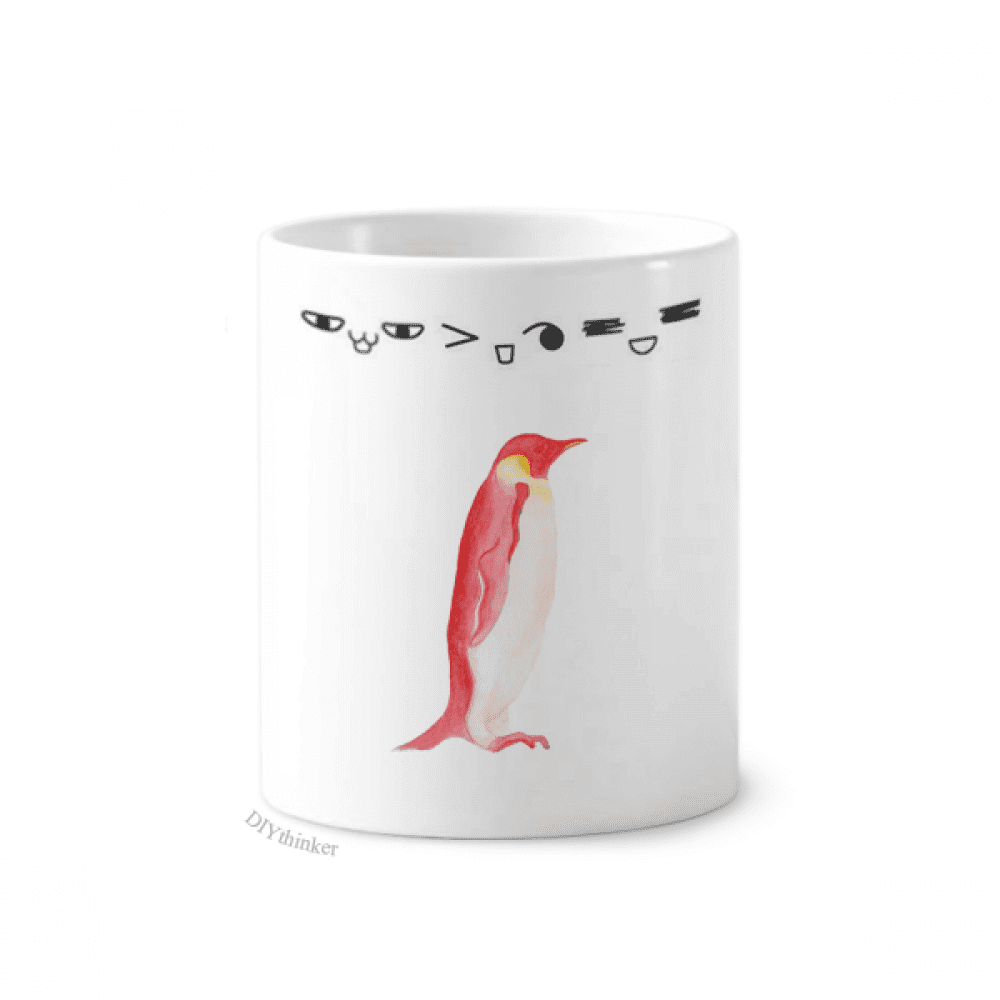 IUCN Endangered Animals Red Emperor Penguin Toothbrush Mug Cup Cartoon