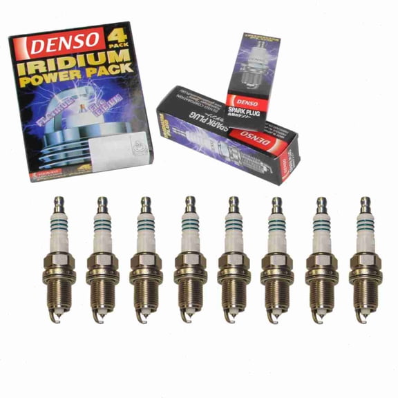 8 pc DENSO Iridium Power Spark Plugs compatible with BMW X5 4.4L 4.6L 4.8L V8 2000-2010