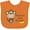 Orange, variant on Inktastic Mommy's Little Monkey Boys or Girls Baby Bib