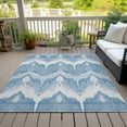 thumbnail image 6 of Addison Rugs Chantille Indoor/Outdoor Transitional Ikat Denim Washable Rectangle Rug, 8' x 10', 6 of 6