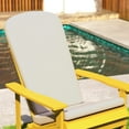thumbnail image 3 of Merrick Lane Set Of 2 Indoor/Outdoor High Back Adirondack Chair Cushions with Elastic Strap and Water Resistant Covers in Cream, 3 of 13