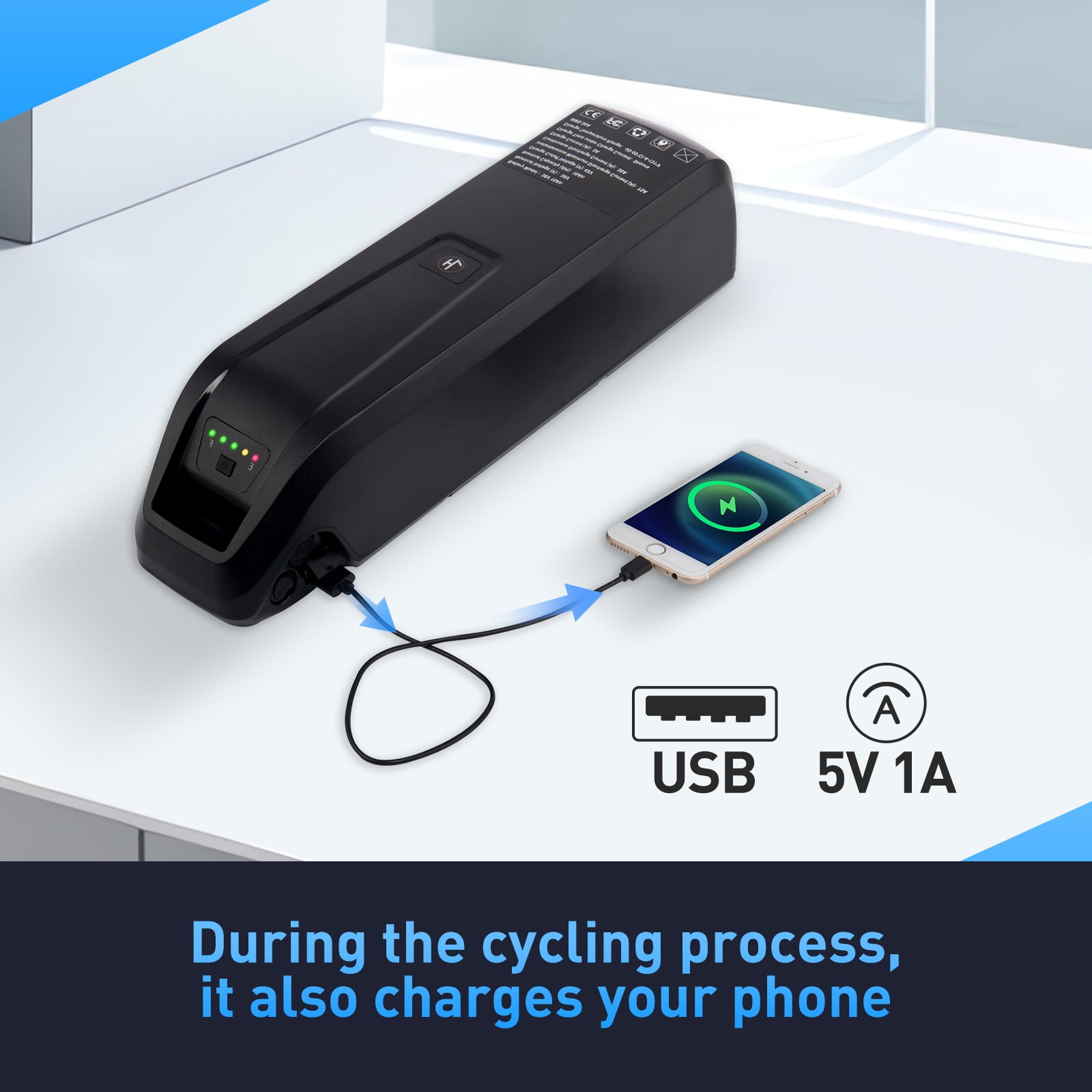 4Pin 36V 10AH Battery 30A BMS Electric Bike Battery 750W 36V Ebike Battery for Adult Electric Scooter Motor