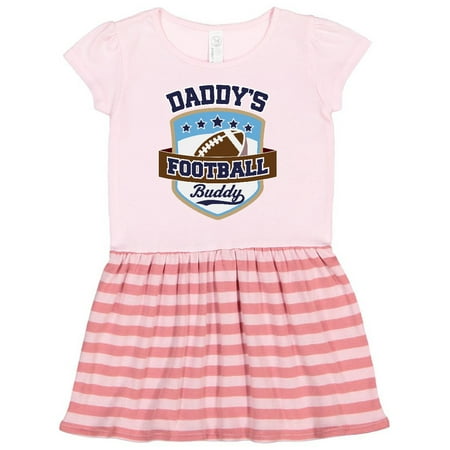 

Inktastic Daddy Football Buddy Outfit Gift Toddler Girl Dress
