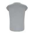 thumbnail image 4 of Olyvenn Womens Summer Tops 2025 Short Sleeve Ribbed T-Shirts Business Blouse Oversized Soft Casual Spring Outfits Gray XXL, 4 of 6