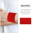 thumbnail image 4 of CTIRCHIU 4 Pcs Brassards Élastiques Rouges pour Sports Équipe Soccer Basketball, 4 of 5