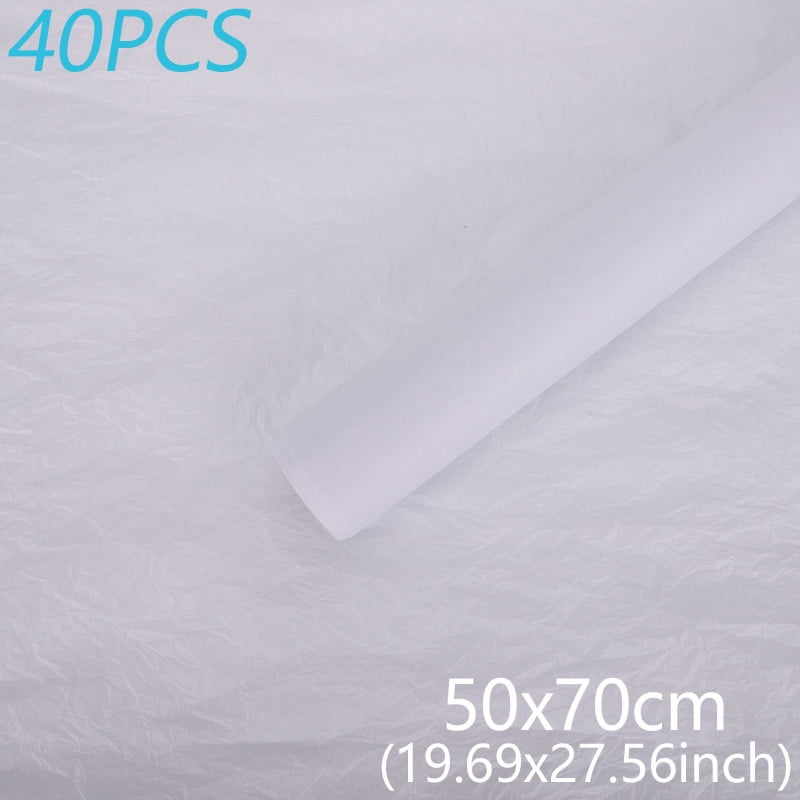 40Pcs 50*70cm Tissue Paper Flower Bouquet Wrapping For Florist Wedding Birthday Party Gift Flower Paper Home Decoration Party